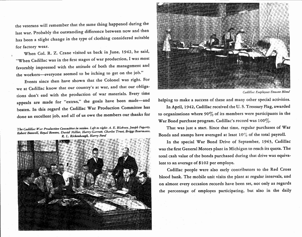 1943 Cadillac From Peace To War Booklet Page 8